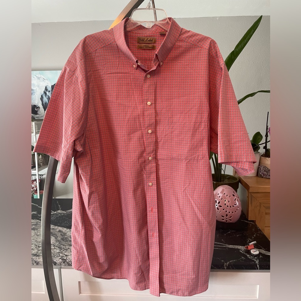 Men's Red Shirt Roundtree & Yorke Gold Label Size 3X